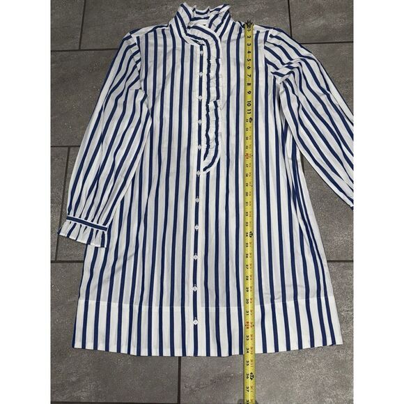 J Crew Dress Womens Cottage Shirt Dress Striped 100% Cotton Poplin NWT‎ Sz 10 - Picture 13 of 16